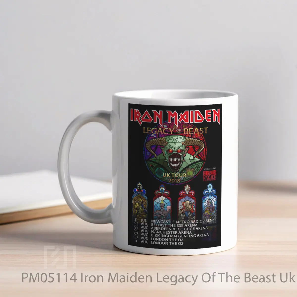 Mug Iron Maiden Legacy Of The Beast Uk Tour 2018 MPM05114 - All-side / Desain