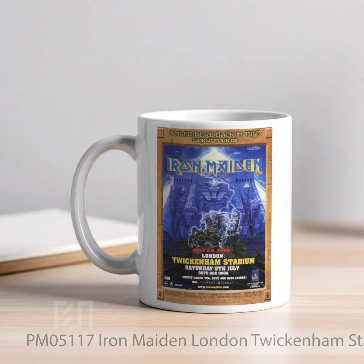 Mug Iron Maiden London Twickenham Stadium 2008 MPM05117 - All-side / Desain