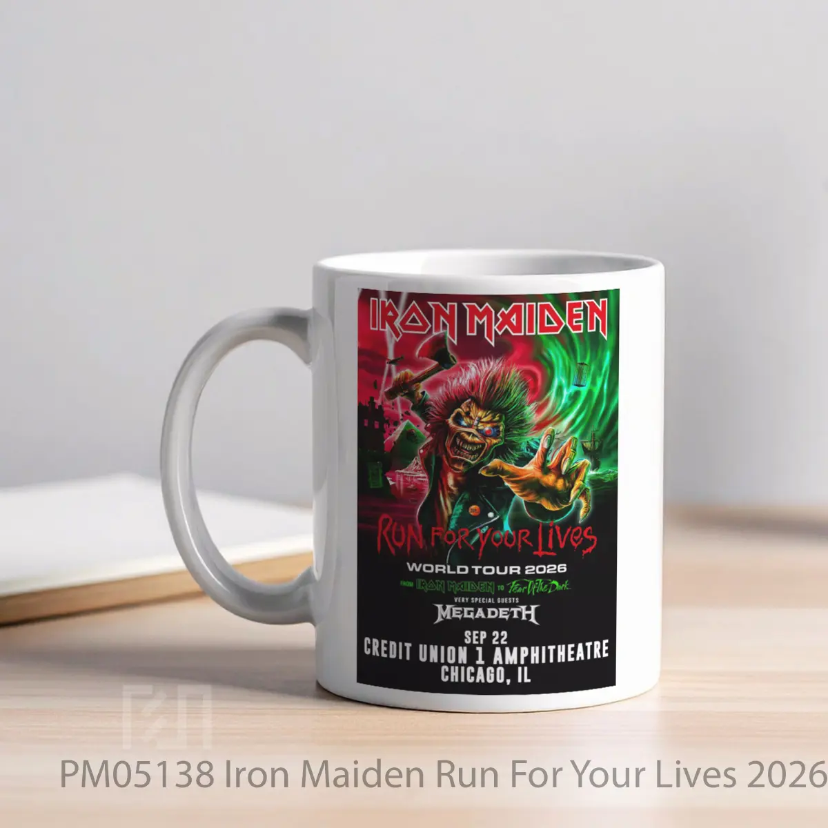 Mug Iron Maiden Run For Your Lives 2026 Tour Shakopee MPM05138 - All-side / Desain