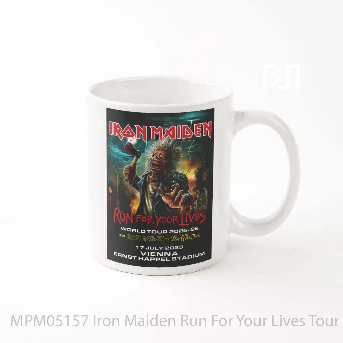 Mug Iron Maiden Run For Your Lives Tour 2025 Vienna Ernst Happel MPM05157