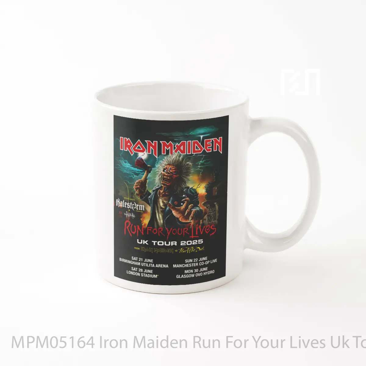 Mug Iron Maiden Run For Your Lives Uk Tour 2025 MPM05164