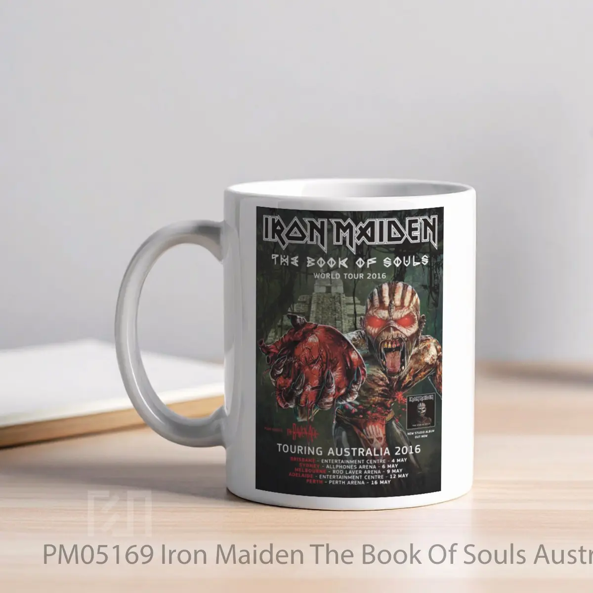Mug Iron Maiden The Book Of Souls Australian Tour 2016 MPM05169 - All-side / Desain