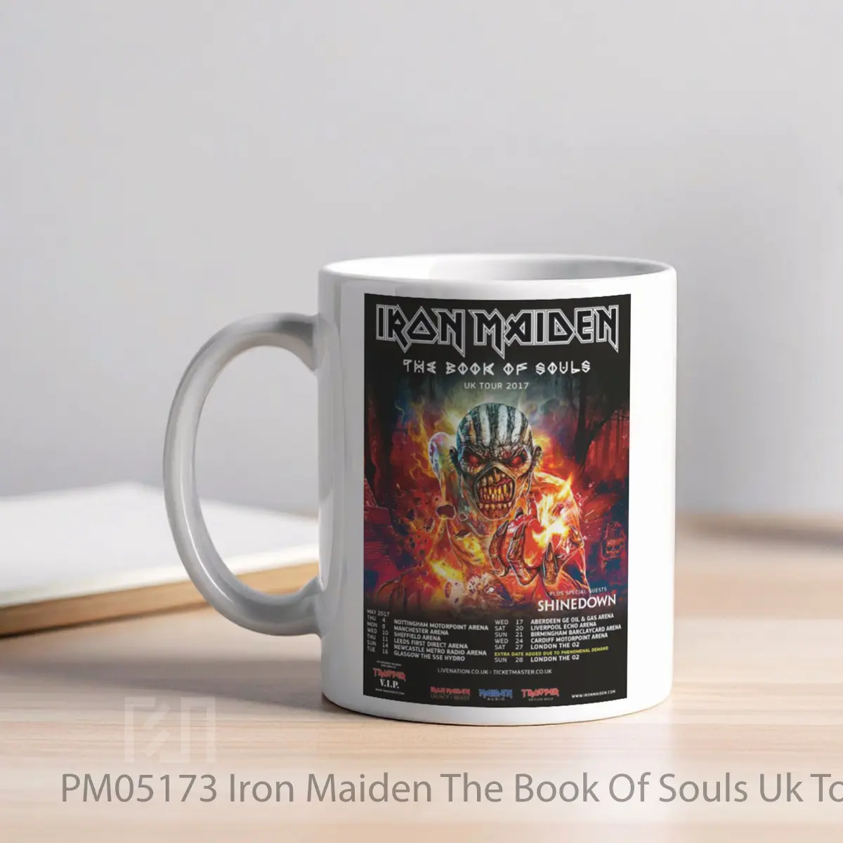 Mug Iron Maiden The Book Of Souls Uk Tour 2017 Birmingham MPM05173 - All-side / Desain