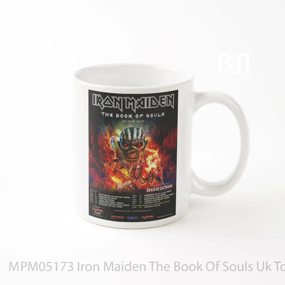 Mug Iron Maiden The Book Of Souls Uk Tour 2017 Birmingham MPM05173