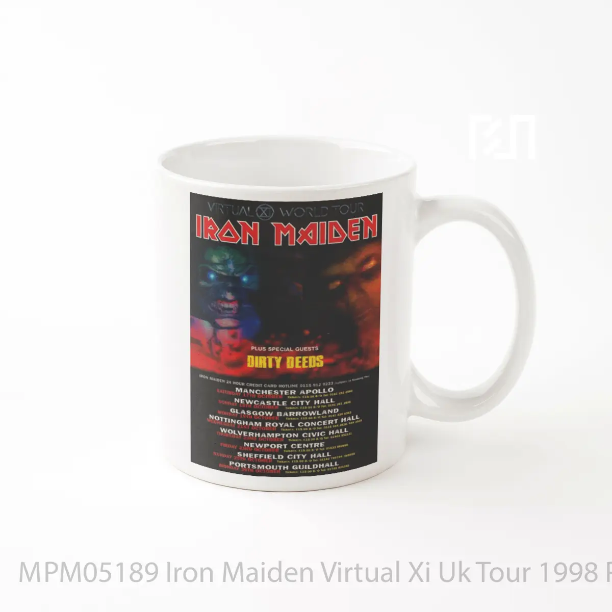 Mug Iron Maiden Virtual Xi Uk Tour 1998 MPM05189
