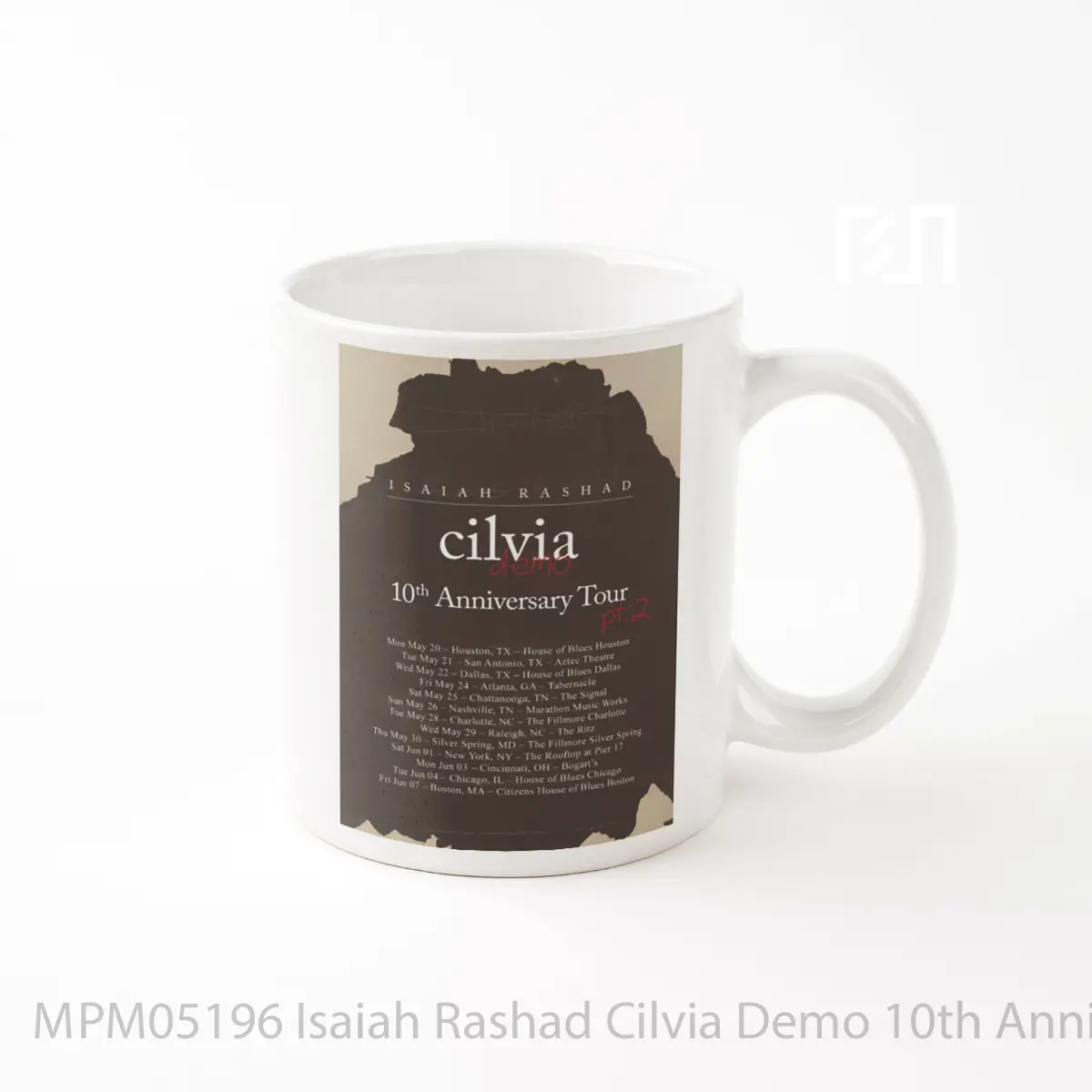 Mug Isaiah Rashad Cilvia Demo 10th Anniversary Tour MPM05196