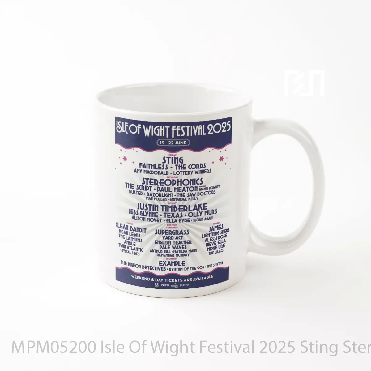 Mug Isle Of Wight Festival 2025 Sting Stereophonics More Line Up MPM05200