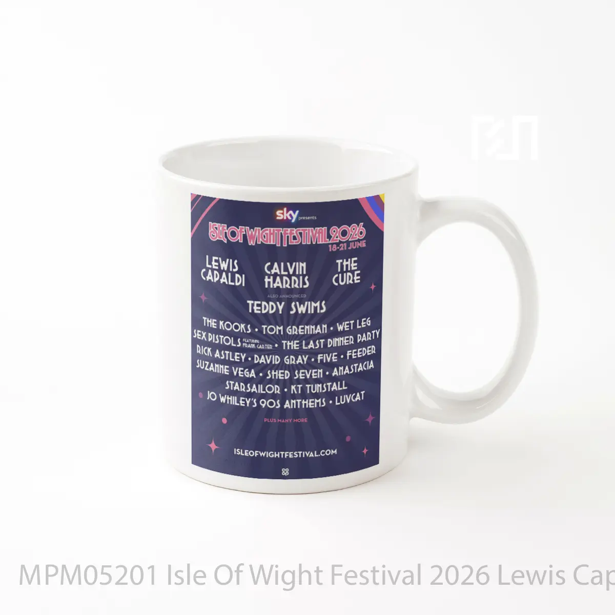 Mug Isle Of Wight Festival 2026 Lewis Capaldi Calvin Harris MPM05201