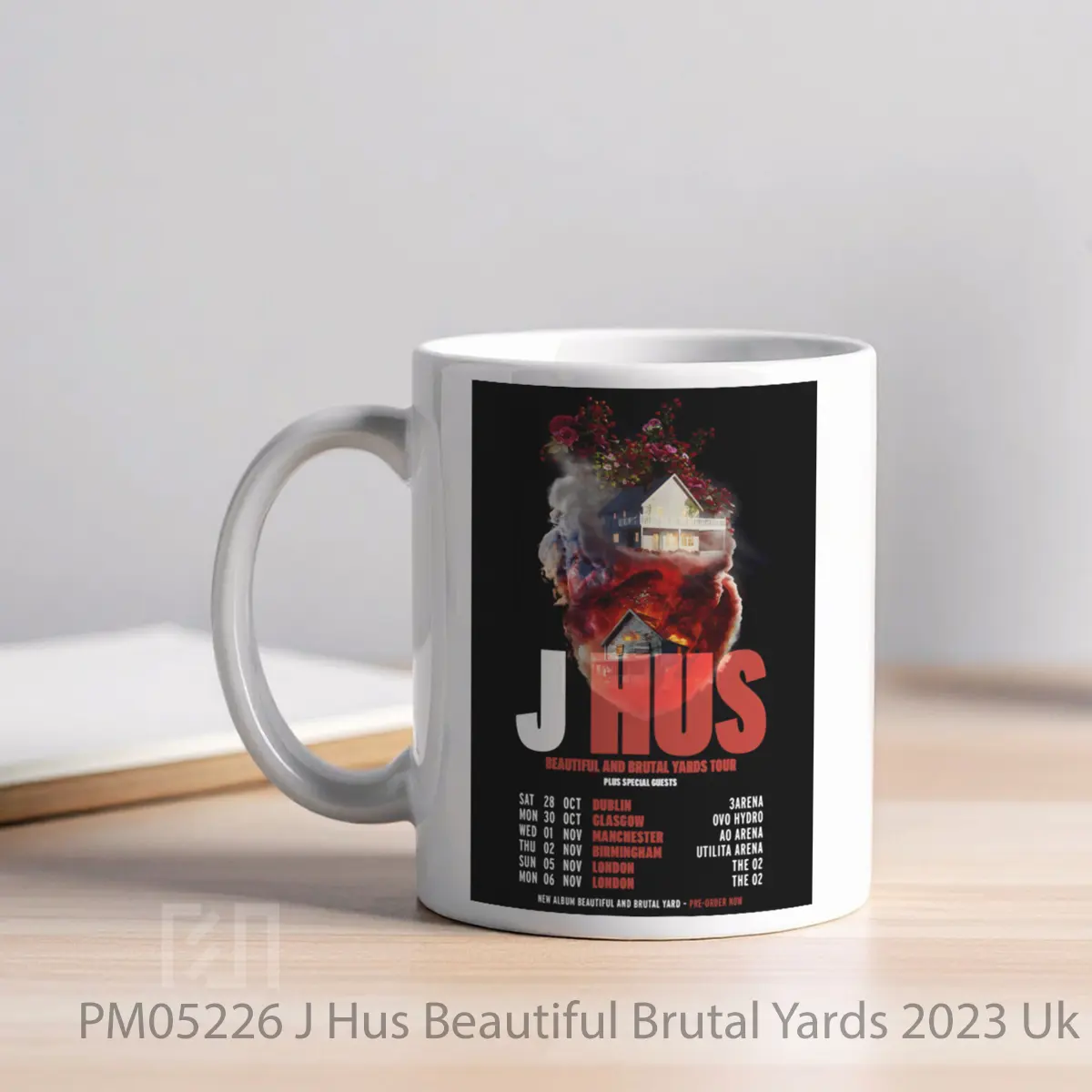 Mug J Hus Beautiful Brutal Yards 2023 Uk Arena Tour MPM05226 - All-side / Desain