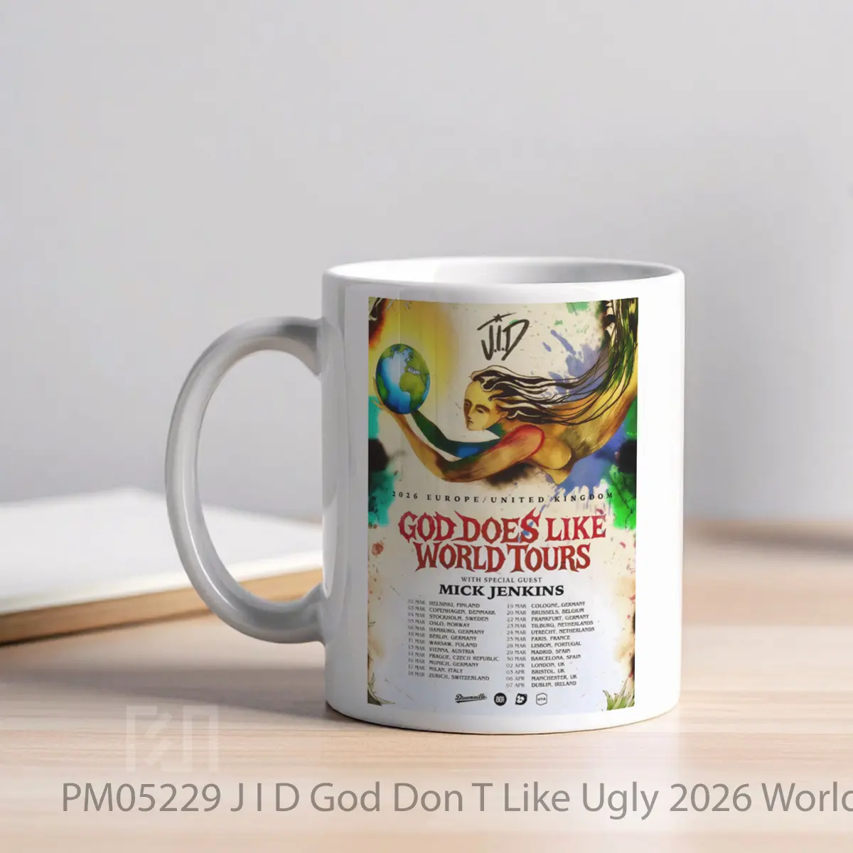 Mug J I D God Don T Like Ugly 2026 World Tour MPM05229 - All-side / Desain
