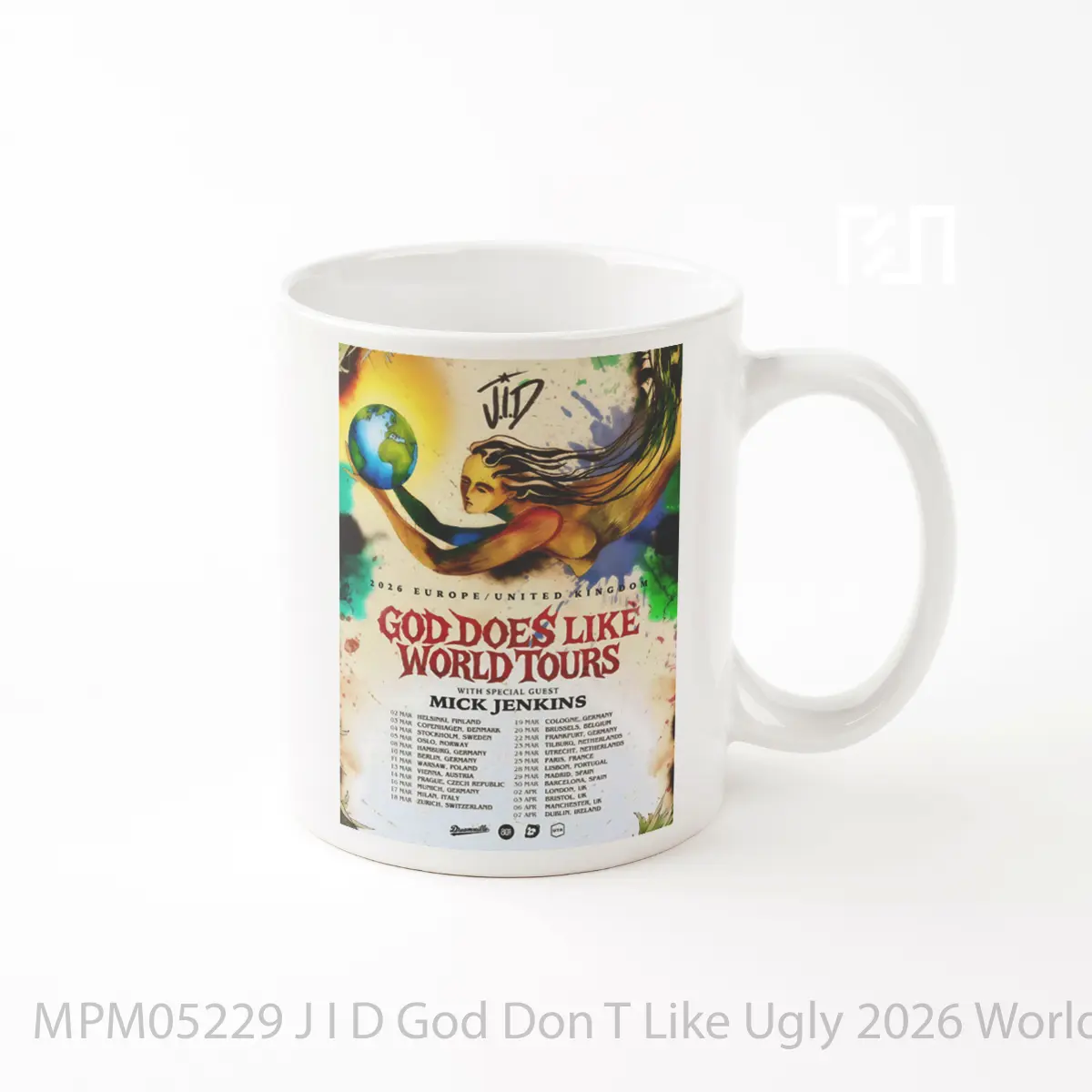 Mug J I D God Don T Like Ugly 2026 World Tour MPM05229