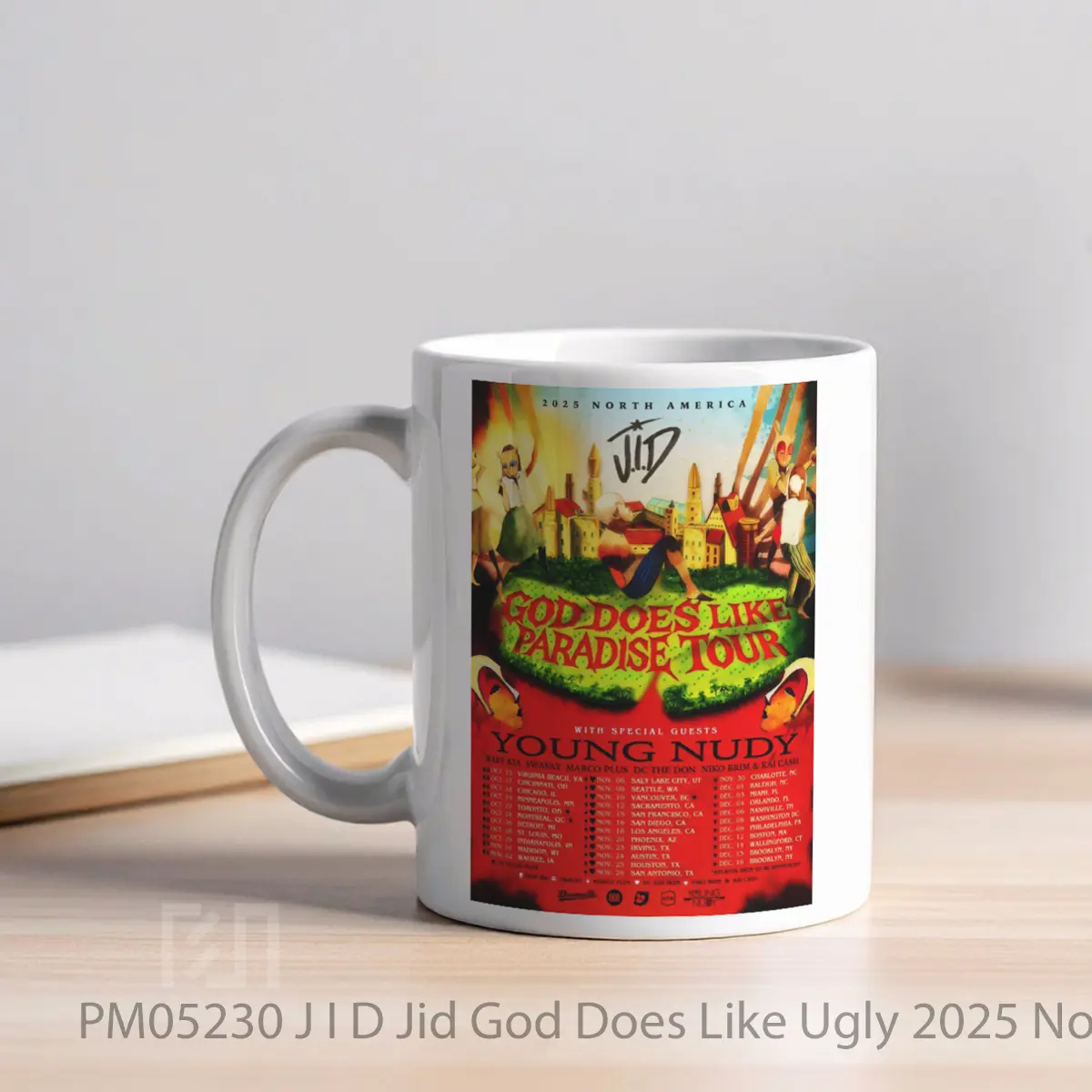 Mug J I D Jid God Does Like Ugly 2025 North MPM05230 - All-side / Desain