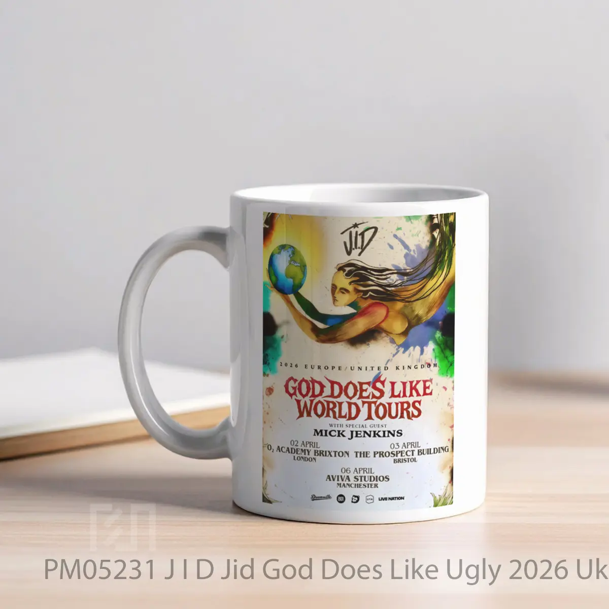 Mug J I D Jid God Does Like Ugly 2026 Uk Tou MPM05231 - All-side / Desain