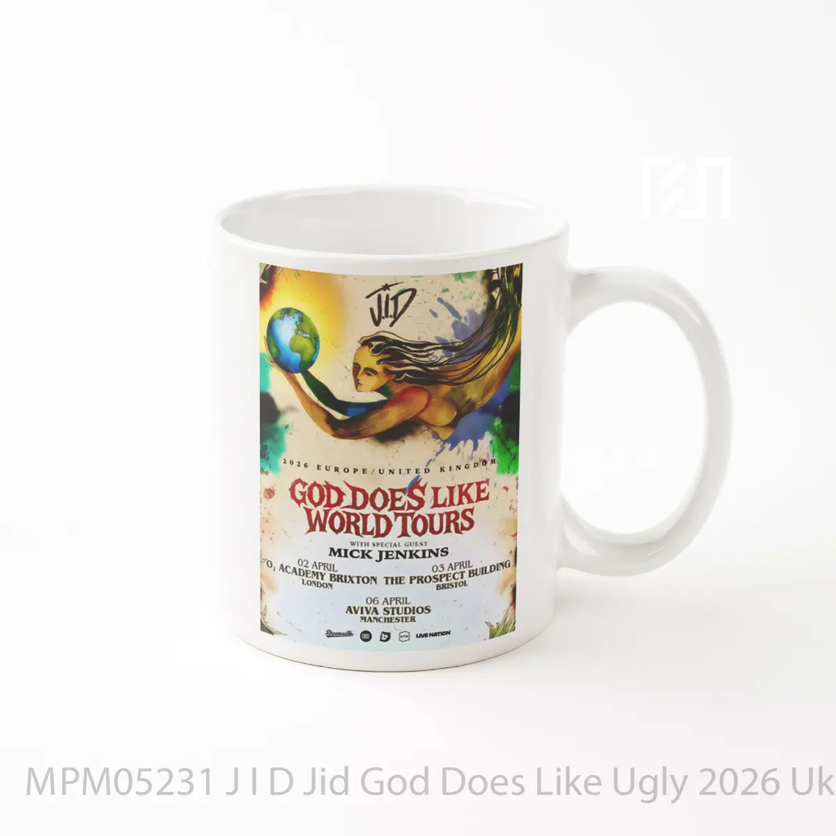 Mug J I D Jid God Does Like Ugly 2026 Uk Tou MPM05231