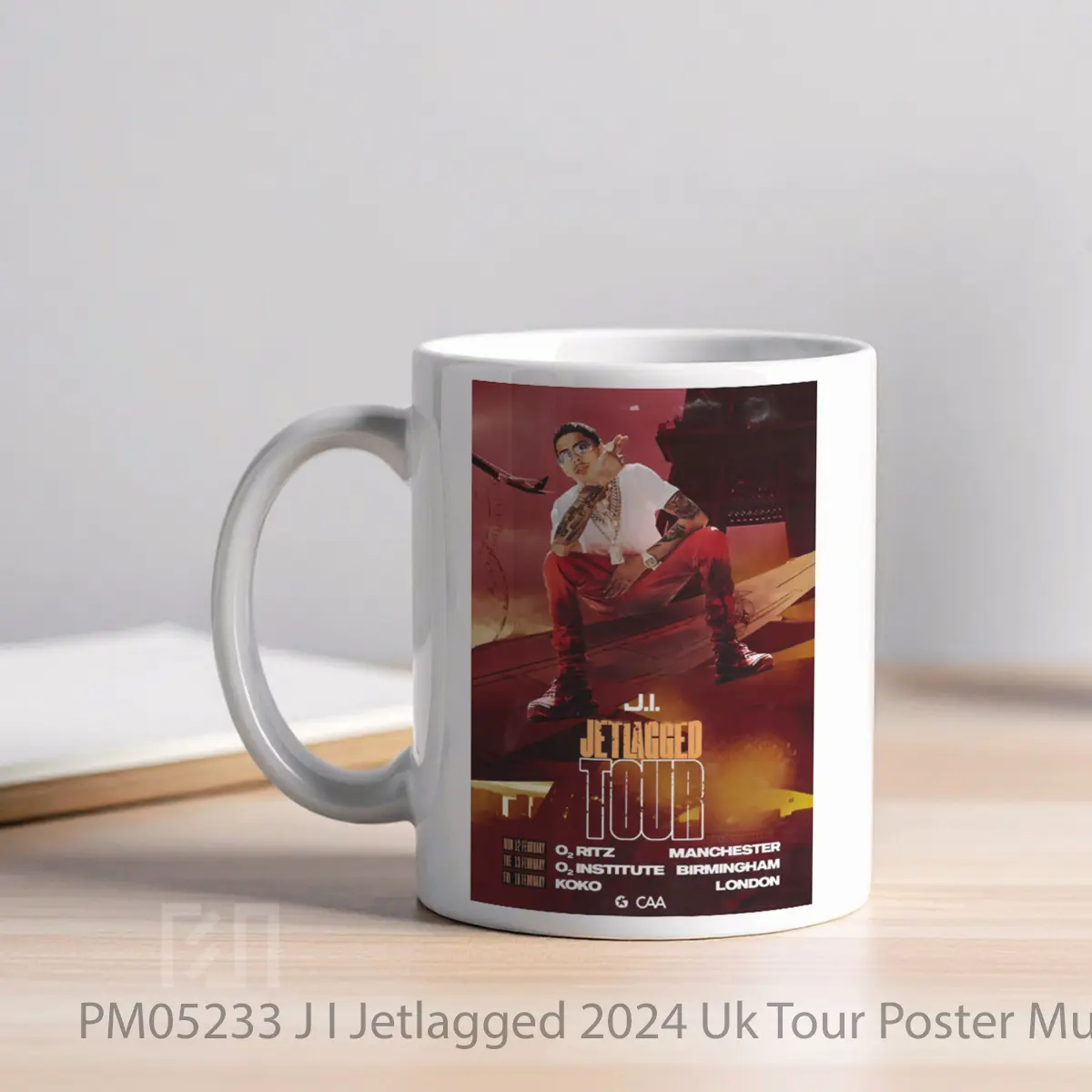 Mug J I Jetlagged 2024 Uk Tour MPM05233 - All-side / Desain