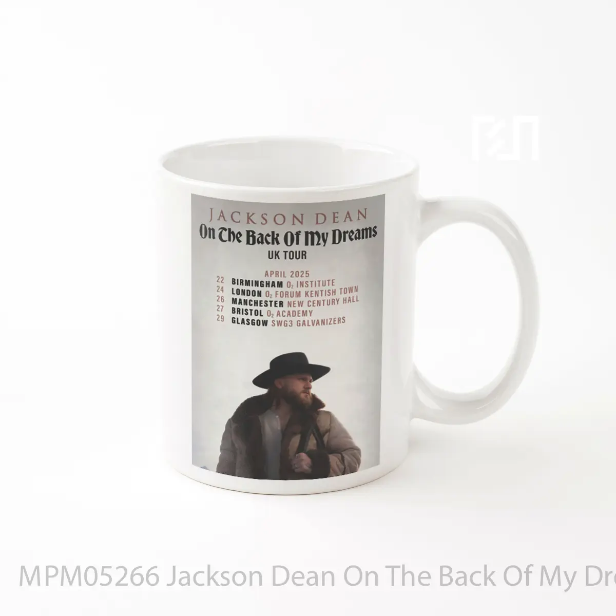 Mug Jackson Dean On The Back Of My Dreams Uk Tour 2025 MPM05266