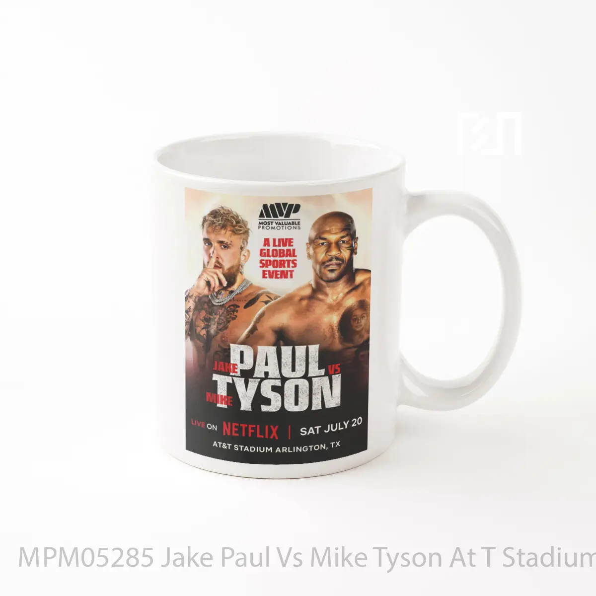 Mug Jake Paul Vs Mike Tyson At T Stadium Arlington 2024 Boxing Fight MPM05285