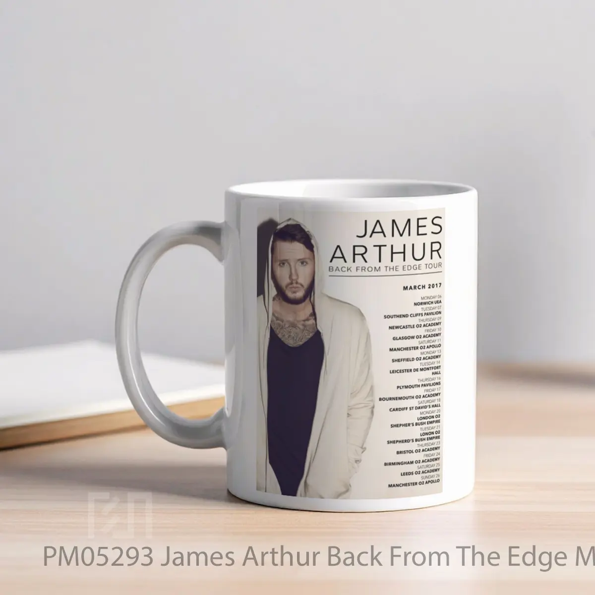Mug James Arthur Back From The Edge March 2017 Uk Tour MPM05293 - All-side / Desain