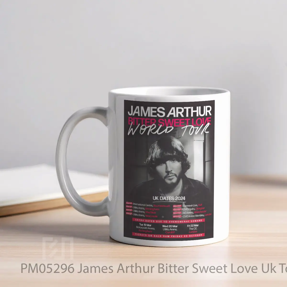 Mug James Arthur Bitter Sweet Love Uk Tour 2024 1 MPM05296 - All-side / Desain