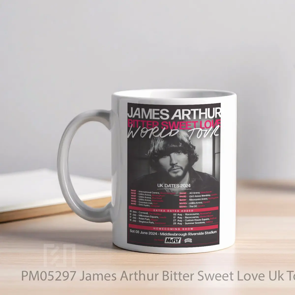 Mug James Arthur Bitter Sweet Love Uk Tour 2024 MPM05297 - All-side / Desain