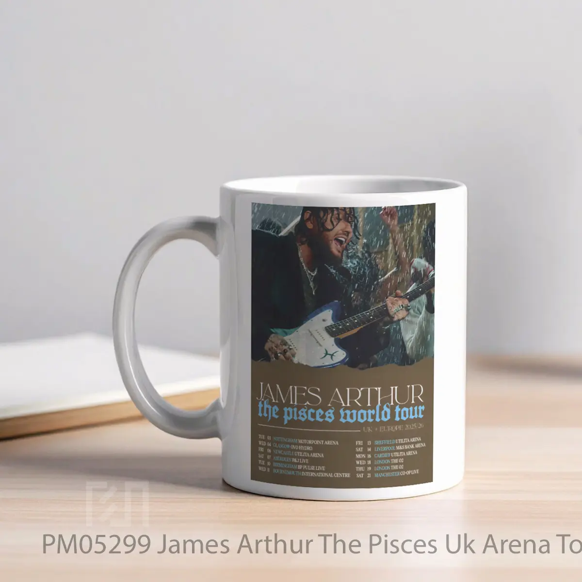 Mug James Arthur The Pisces Uk Arena Tour 2025 MPM05299 - All-side / Desain
