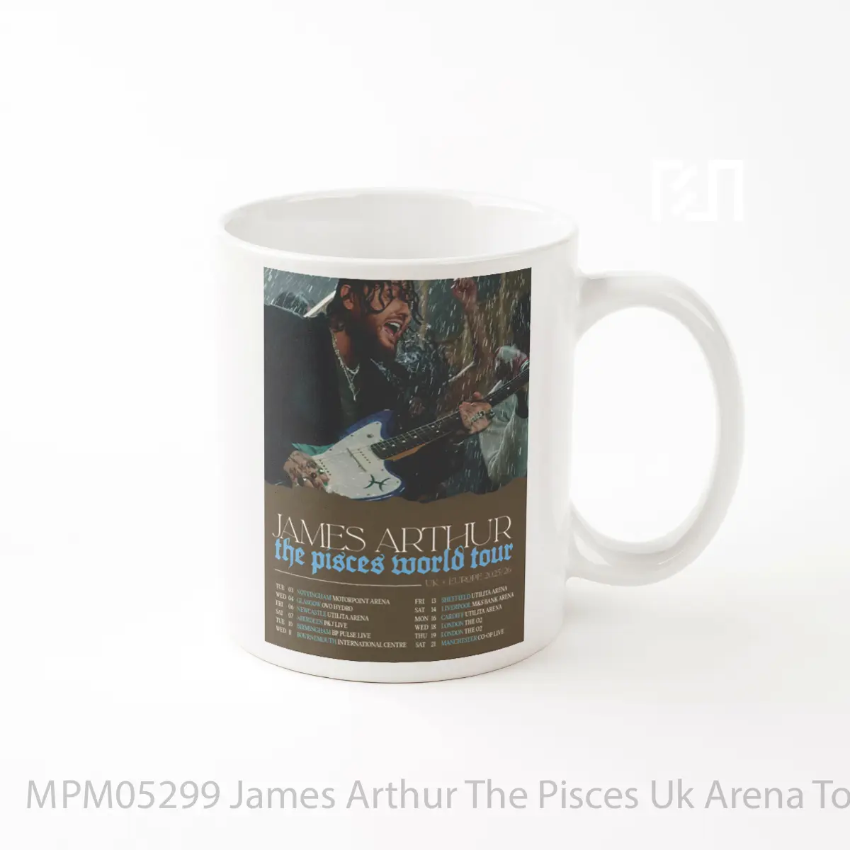 Mug James Arthur The Pisces Uk Arena Tour 2025 MPM05299