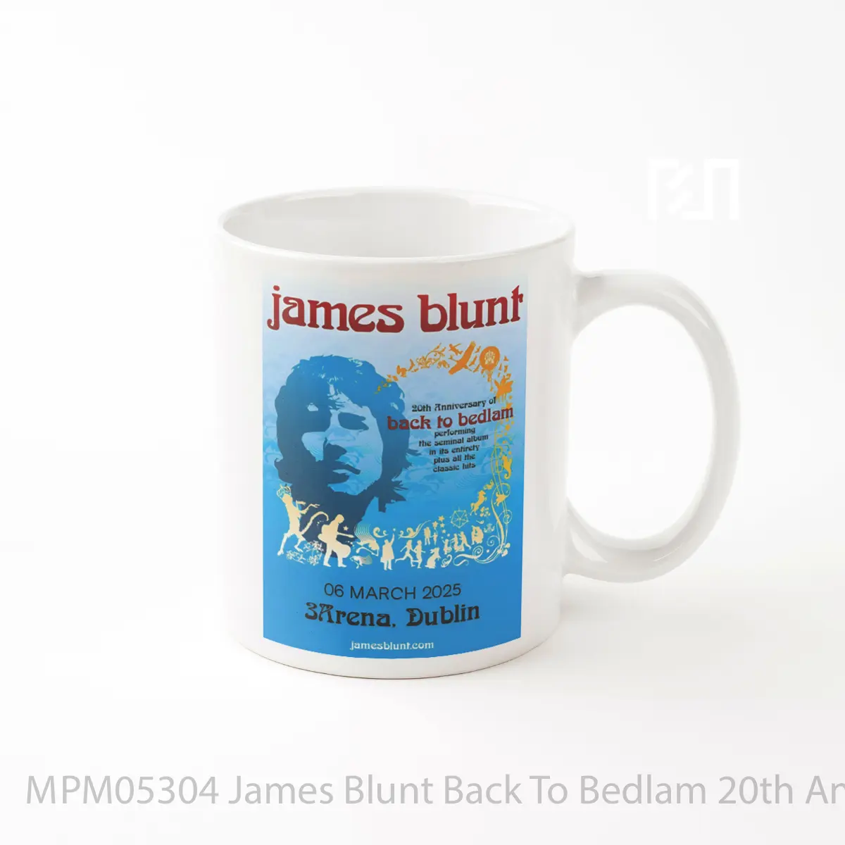 Mug James Blunt Back To Bedlam 20th Anniversary Tour 2025 Variant MPM05304