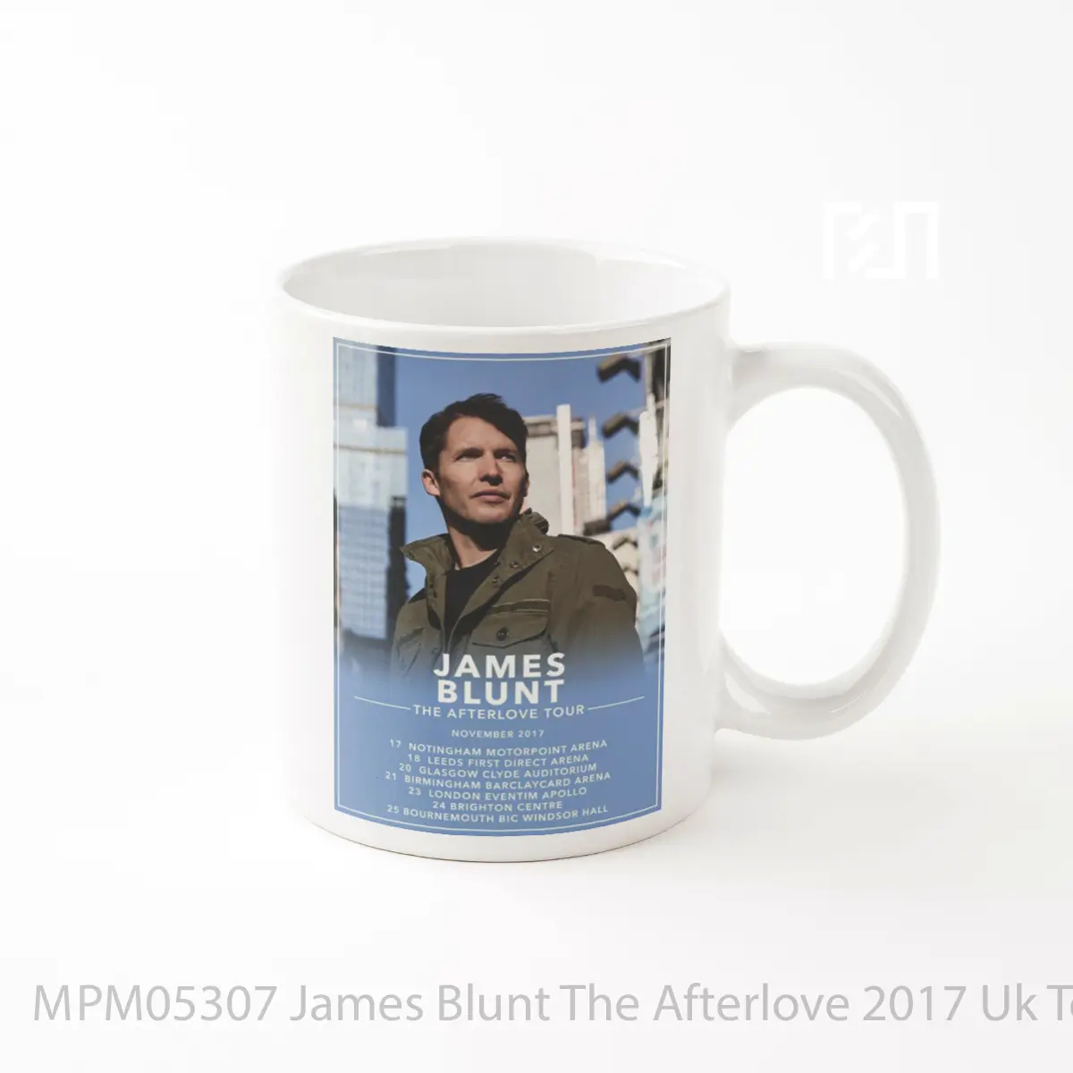 Mug James Blunt The Afterlove 2017 Uk Tour Print MPM05307