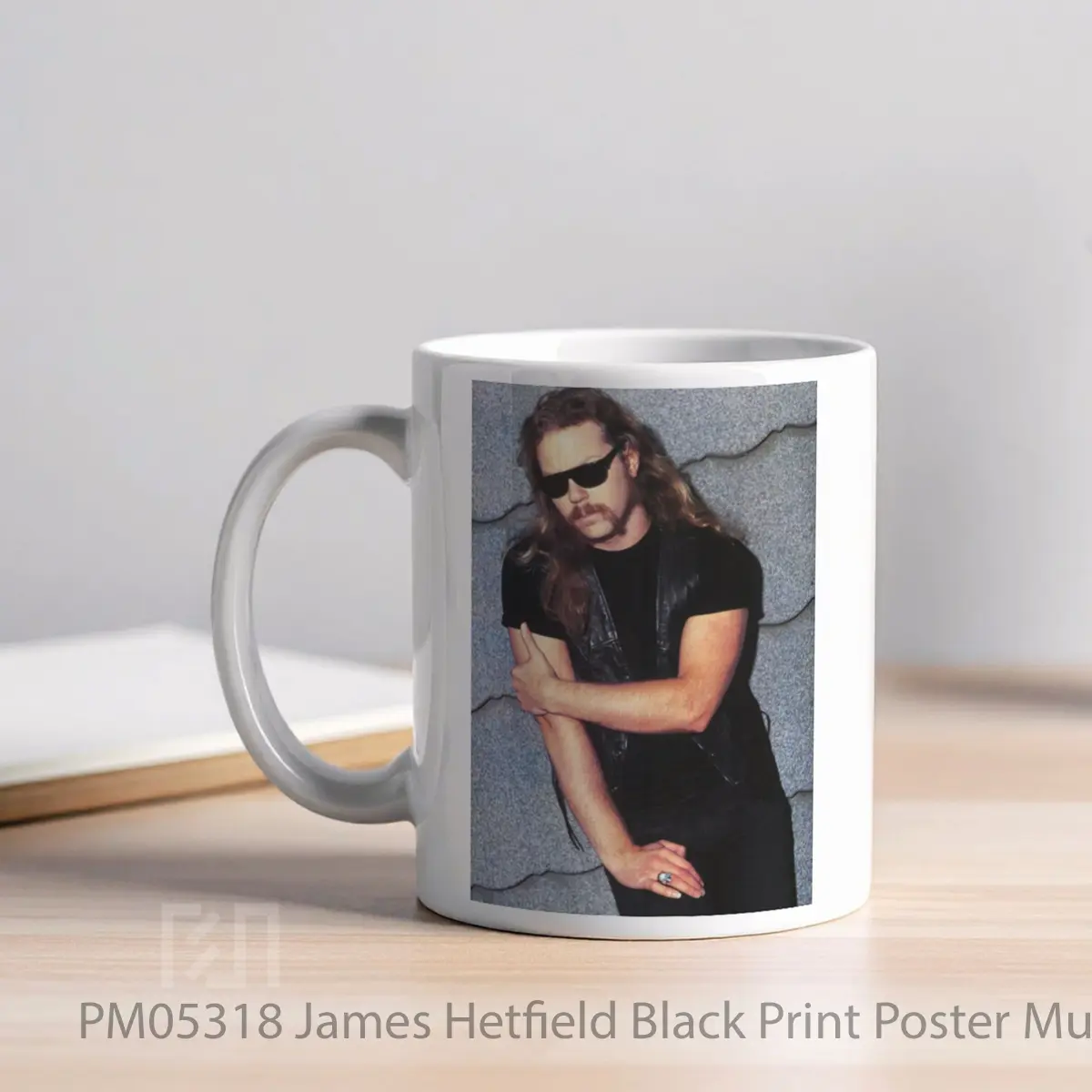 Mug James Hetfield Black Print MPM05318 - All-side / Desain
