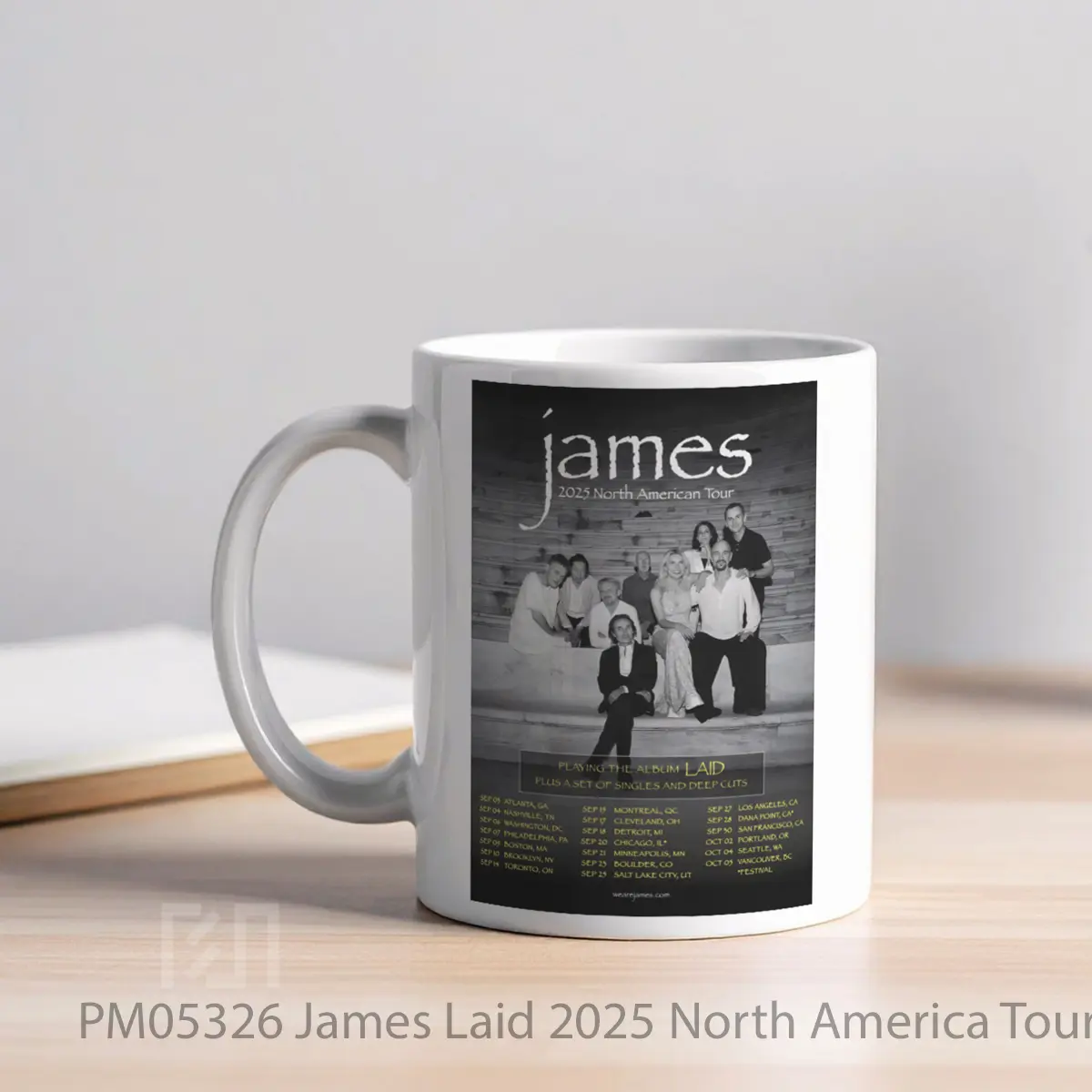 Mug James Laid 2025 North America Tour MPM05326 - All-side / Desain