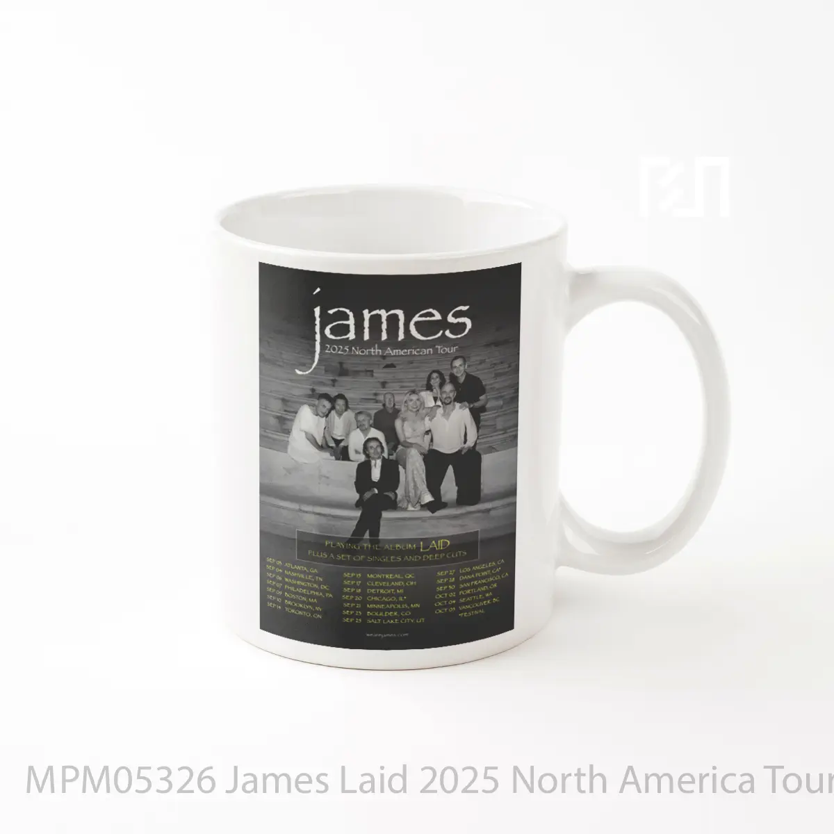 Mug James Laid 2025 North America Tour MPM05326