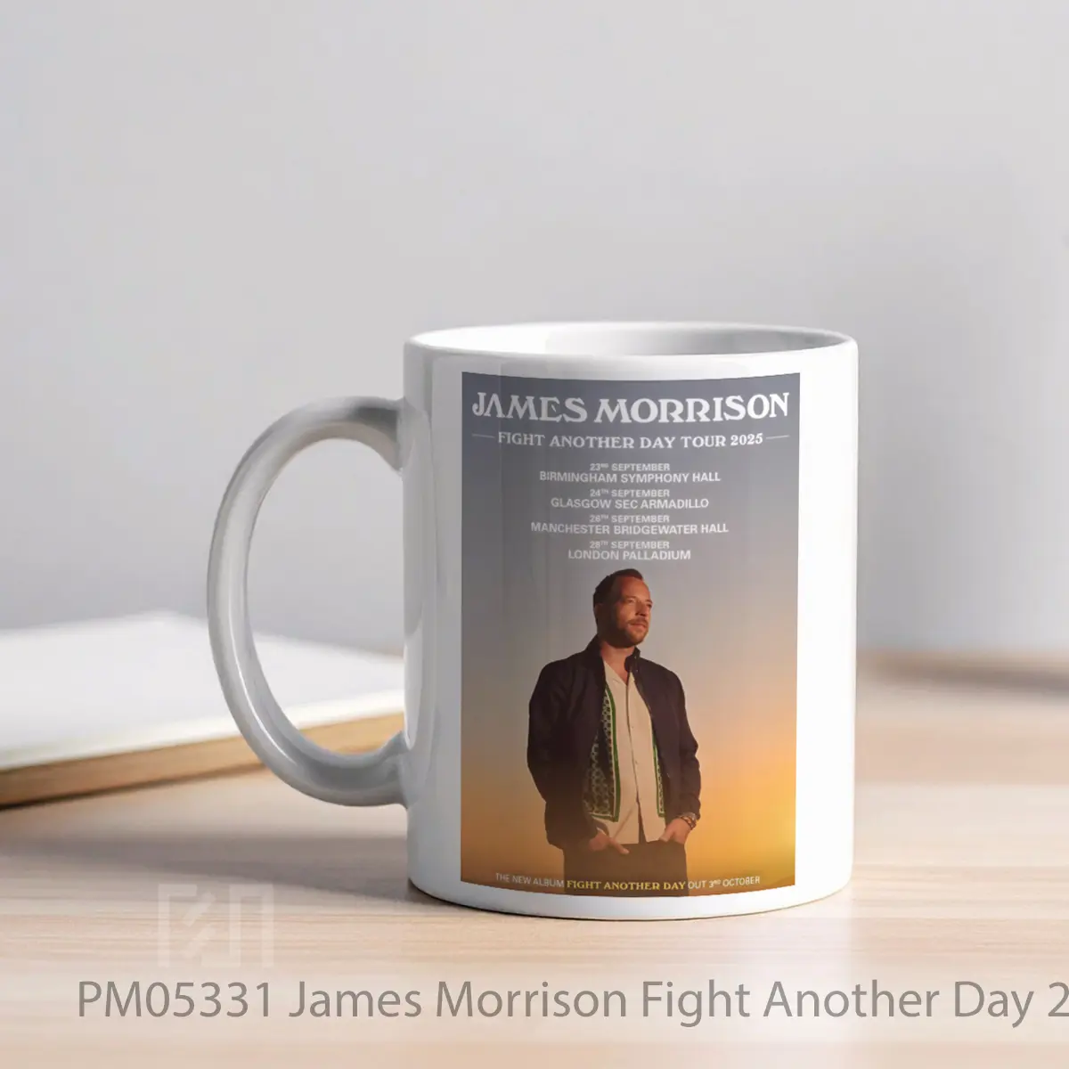 Mug James Morrison Fight Another Day 2025 Uk Tour Post MPM05331 - All-side / Desain