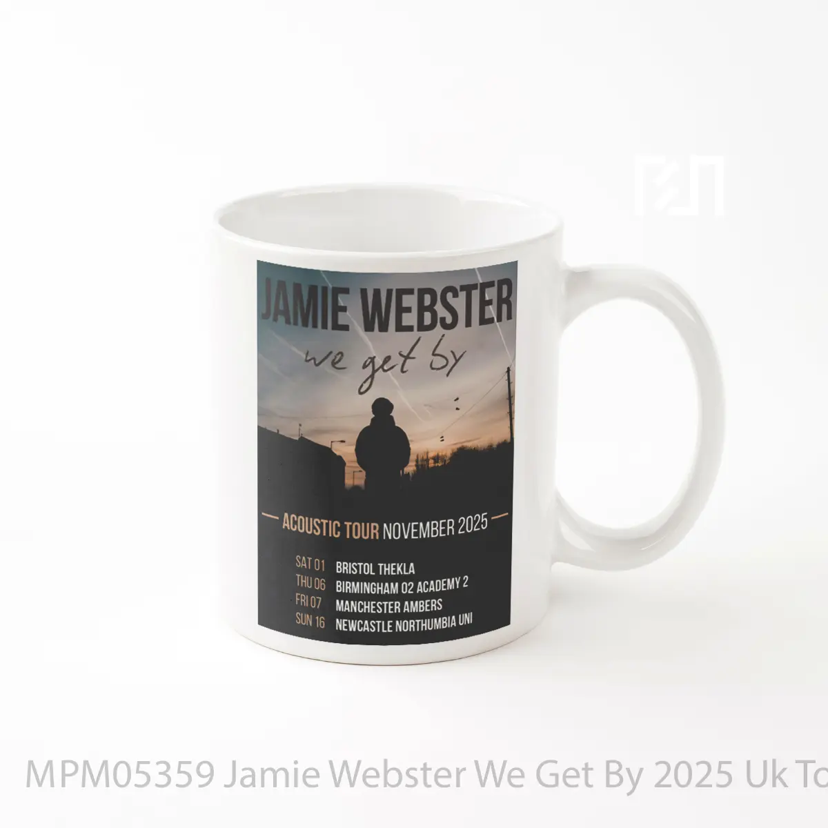 Mug Jamie Webster We Get By 2025 Uk Tour MPM05359