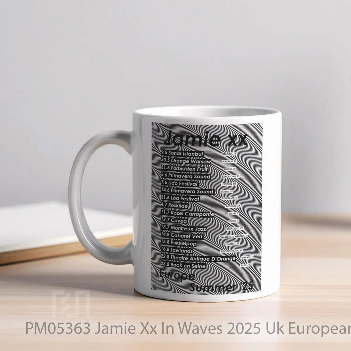Mug Jamie Xx In Waves 2025 Uk European Tour MPM05363 - All-side / Desain