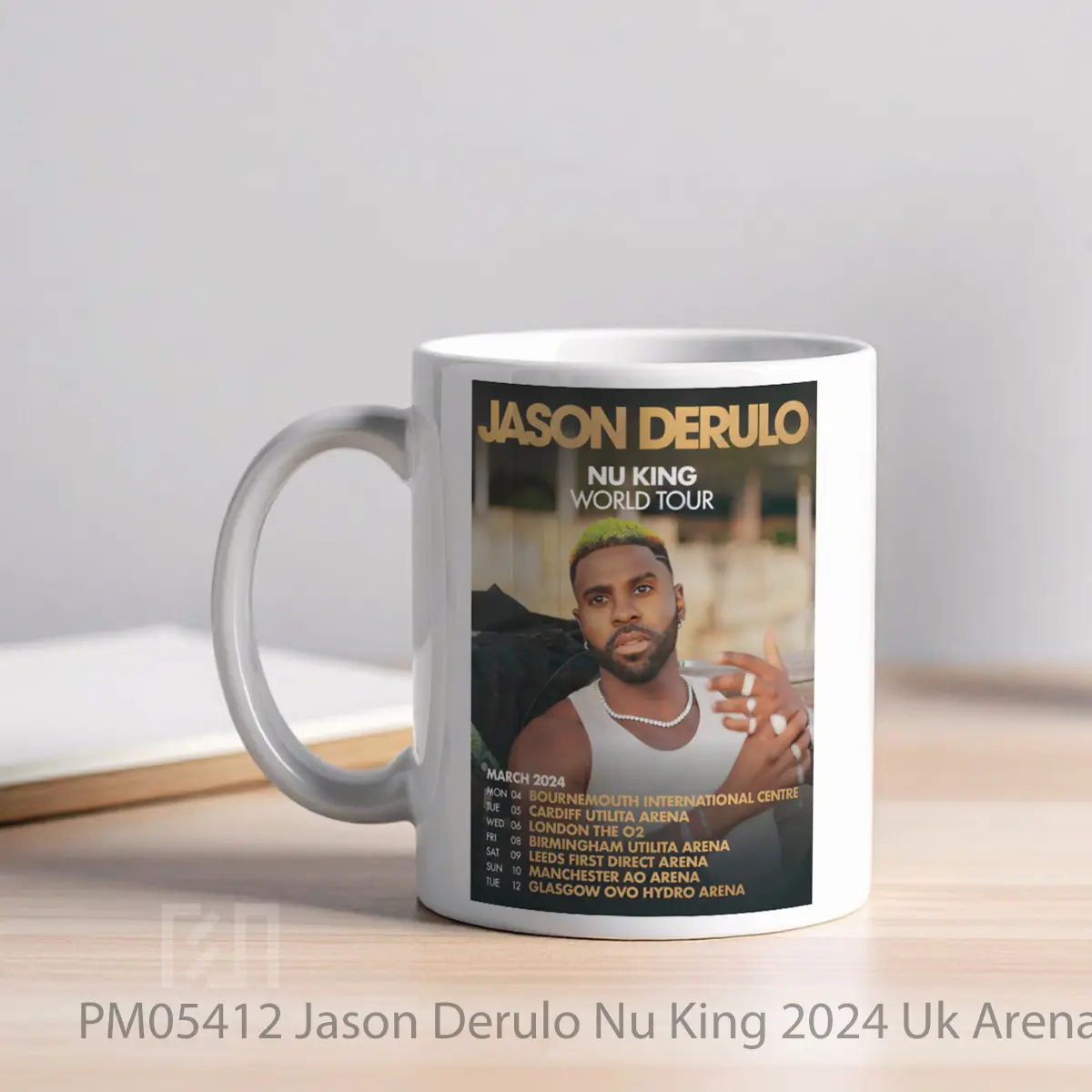Mug Jason Derulo Nu King 2024 Uk Arena Tour MPM05412 - All-side / Desain