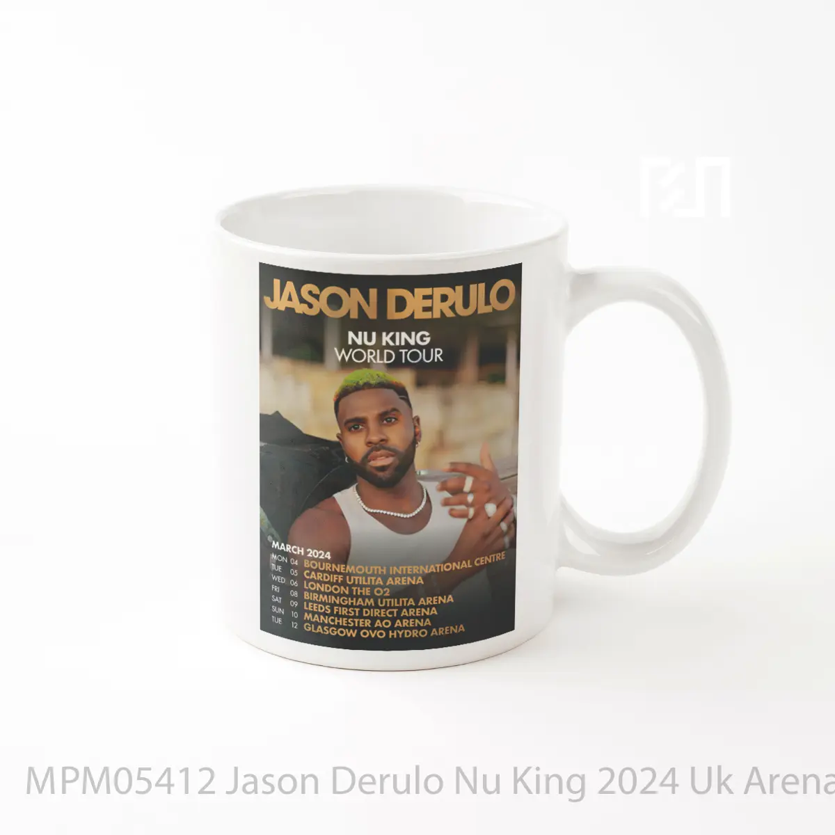 Mug Jason Derulo Nu King 2024 Uk Arena Tour MPM05412