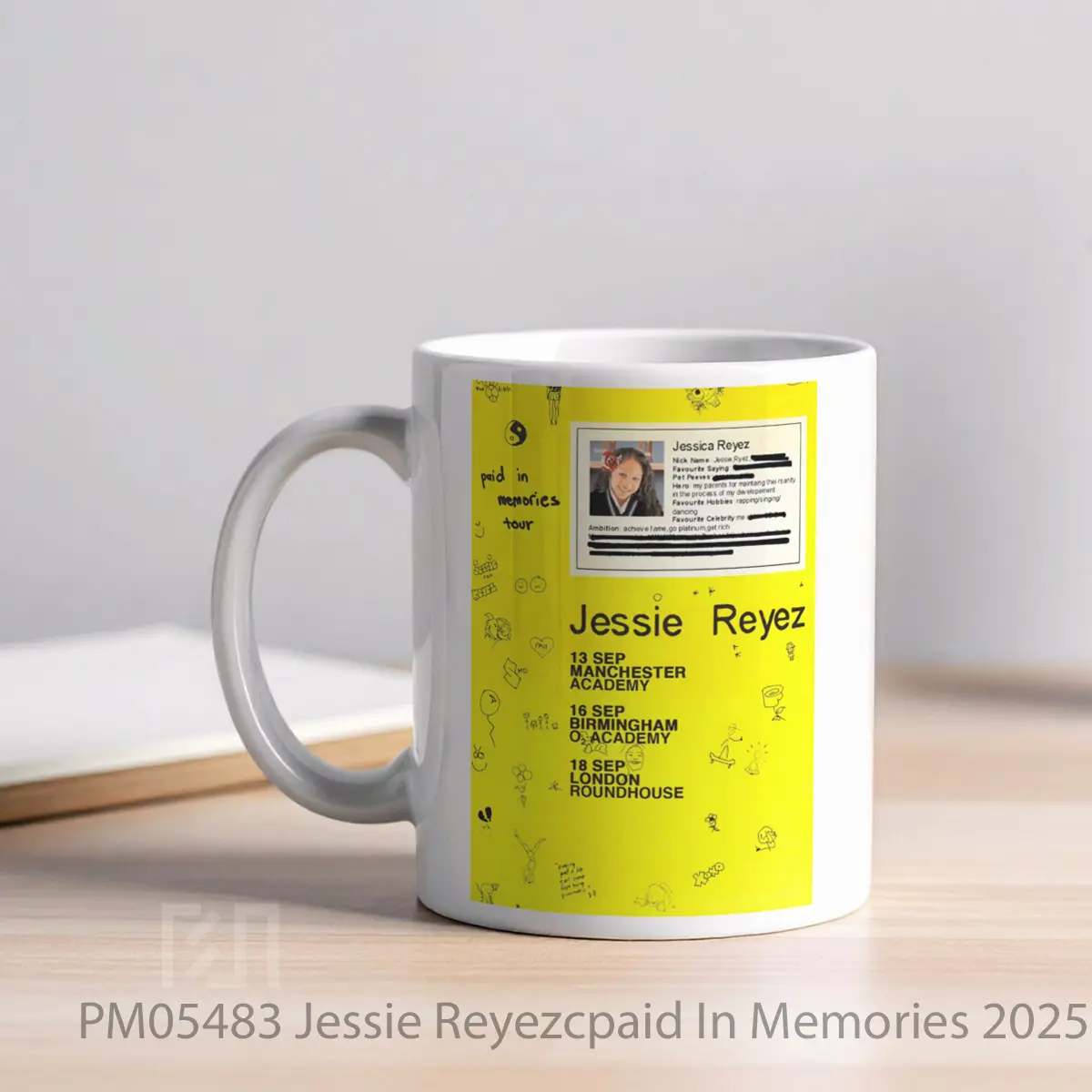 Mug Jessie Reyezcpaid In Memories 2025 Uk Tour MPM05483 - All-side / Desain