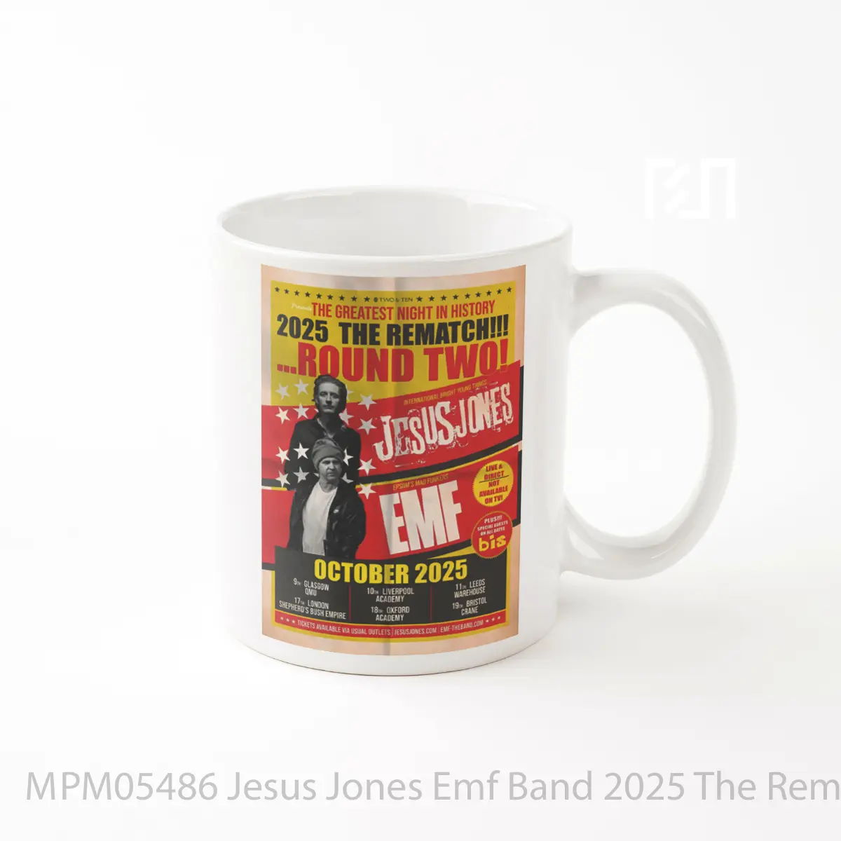 Mug Jesus Jones Emf Band 2025 The Rematch Uk Tour MPM05486