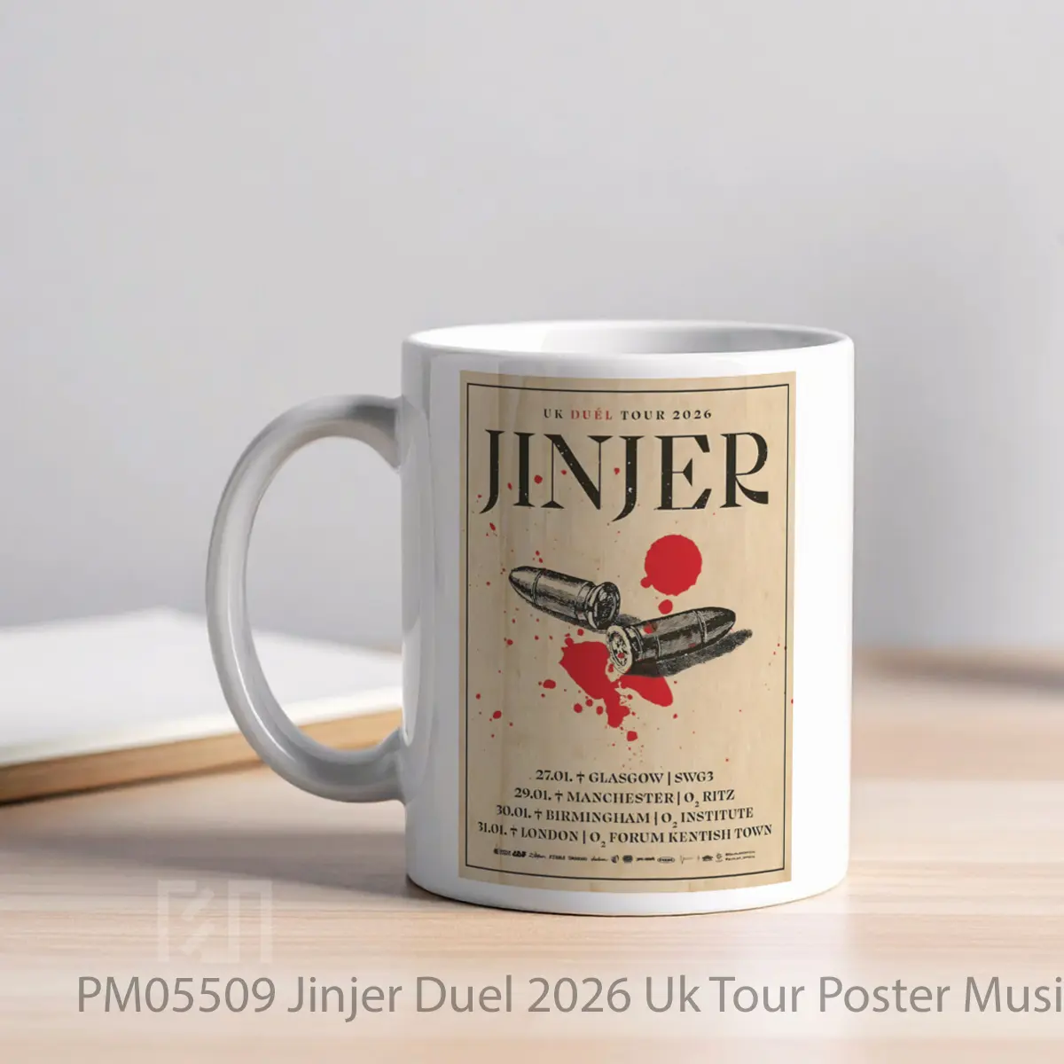 Mug Jinjer Duel 2026 Uk Tour MPM05509 - All-side / Desain