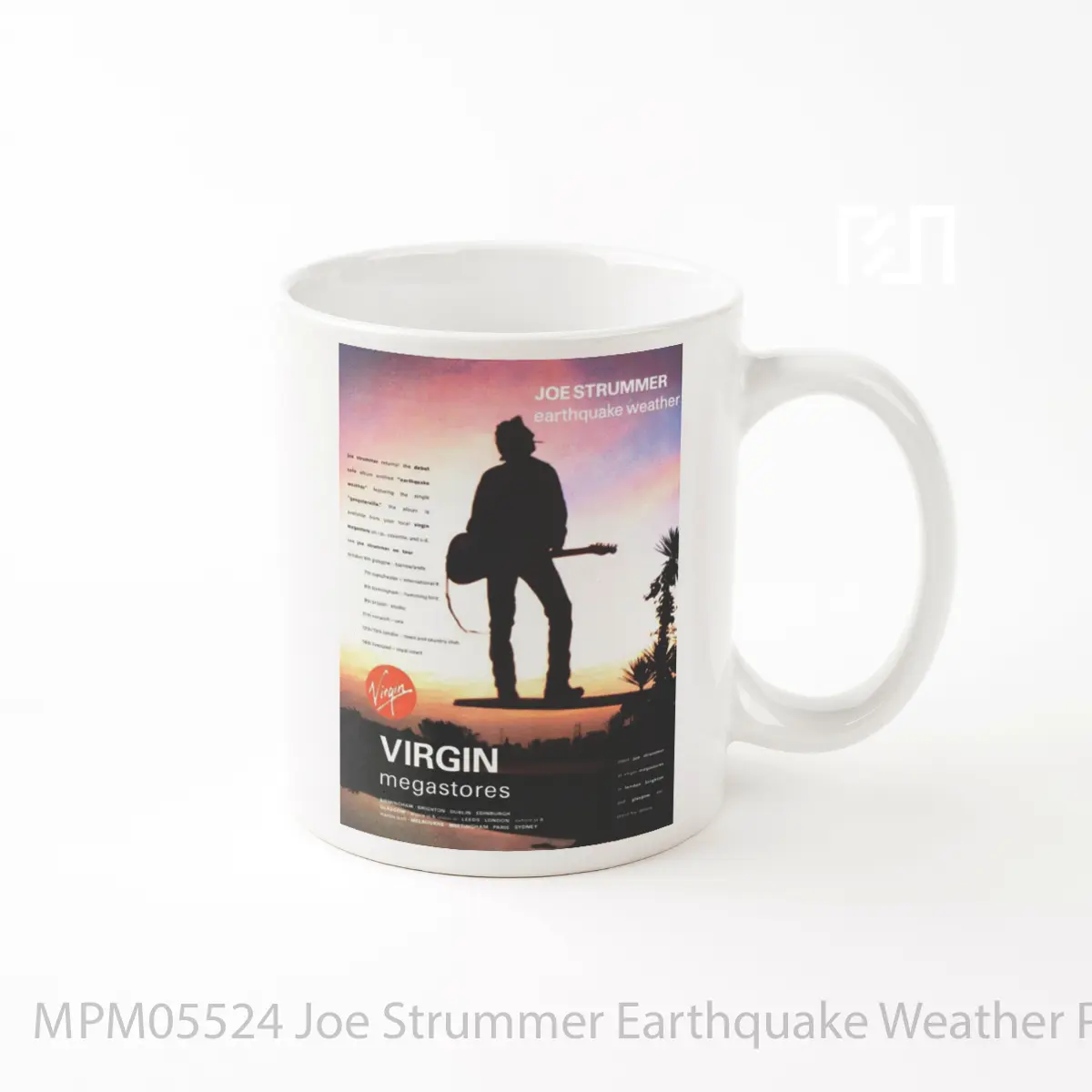Mug Joe Strummer Earthquake Weather Print MPM05524