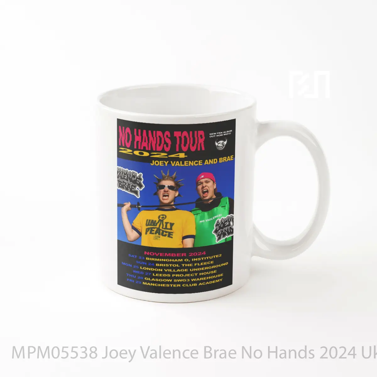 Mug Joey Valence Brae No Hands 2024 Uk Tour MPM05538