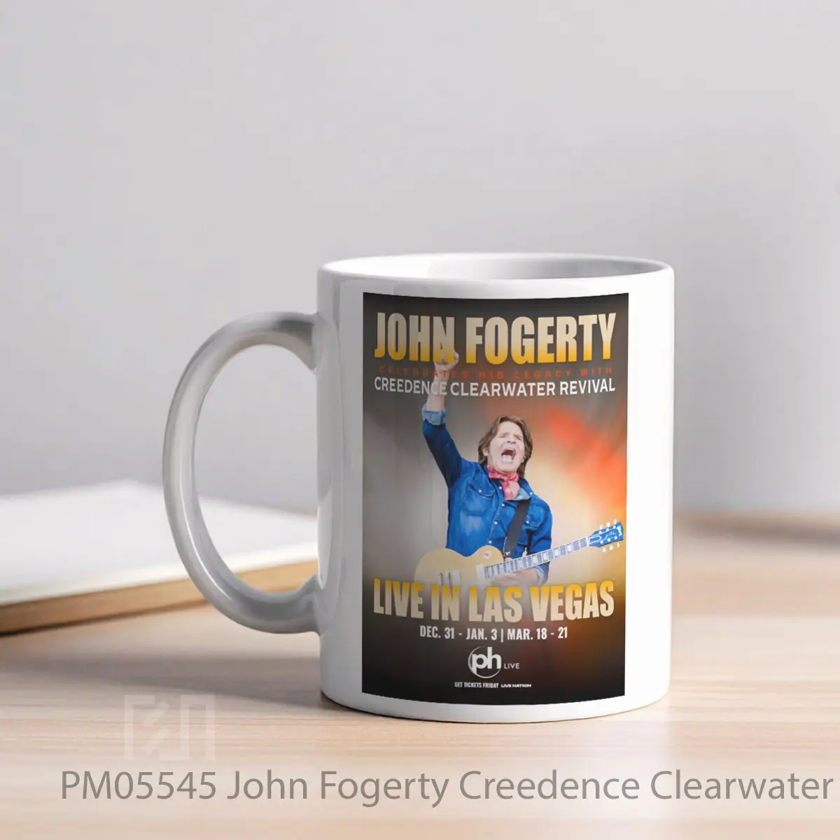 Mug John Fogerty Creedence Clearwater Revival 2025 2026 Tour MPM05545 - All-side / Desain