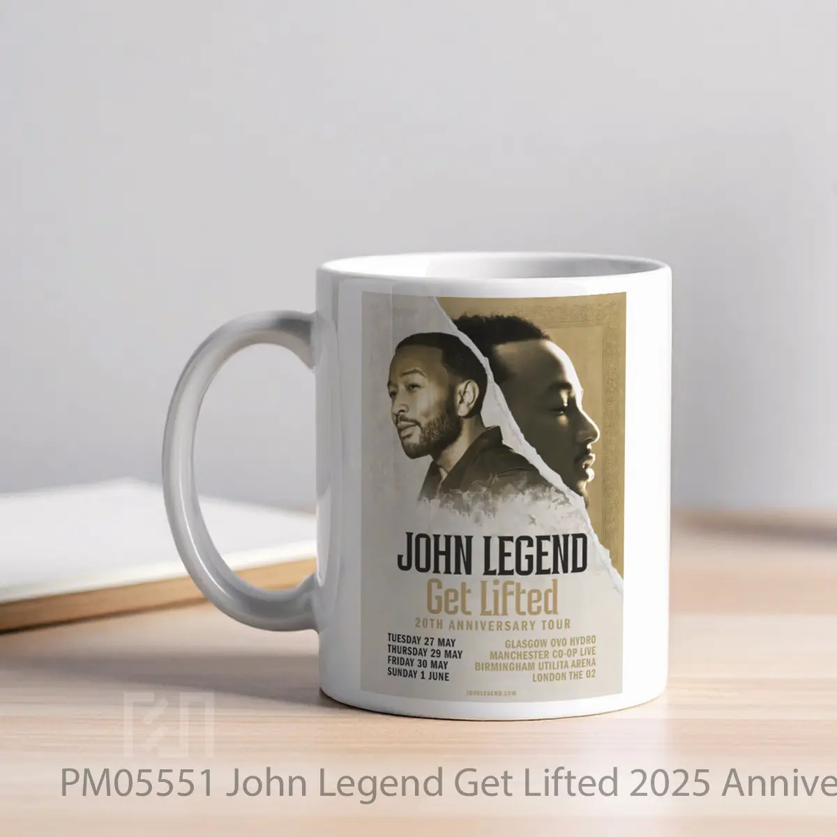 Mug John Legend Get Lifted 2025 Anniversary Uk Arena T MPM05551 - All-side / Desain