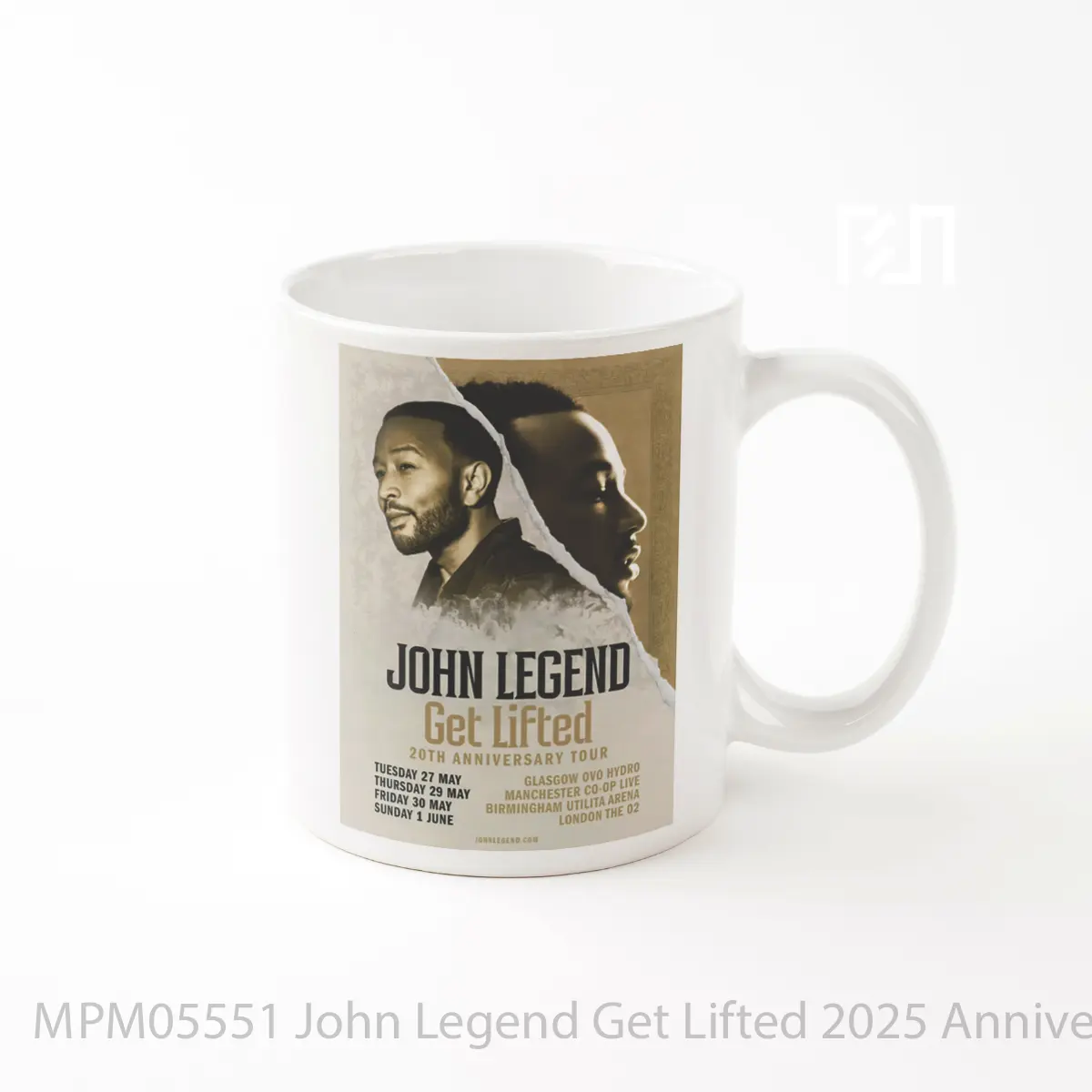 Mug John Legend Get Lifted 2025 Anniversary Uk Arena T MPM05551