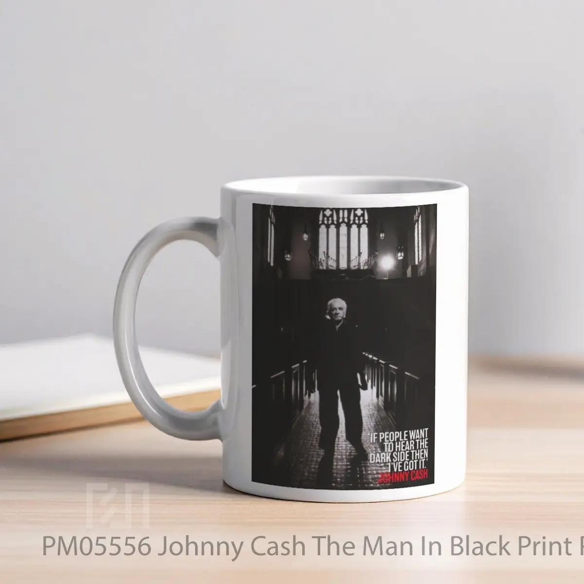 Mug Johnny Cash The Man In Black Print MPM05556 - All-side / Desain
