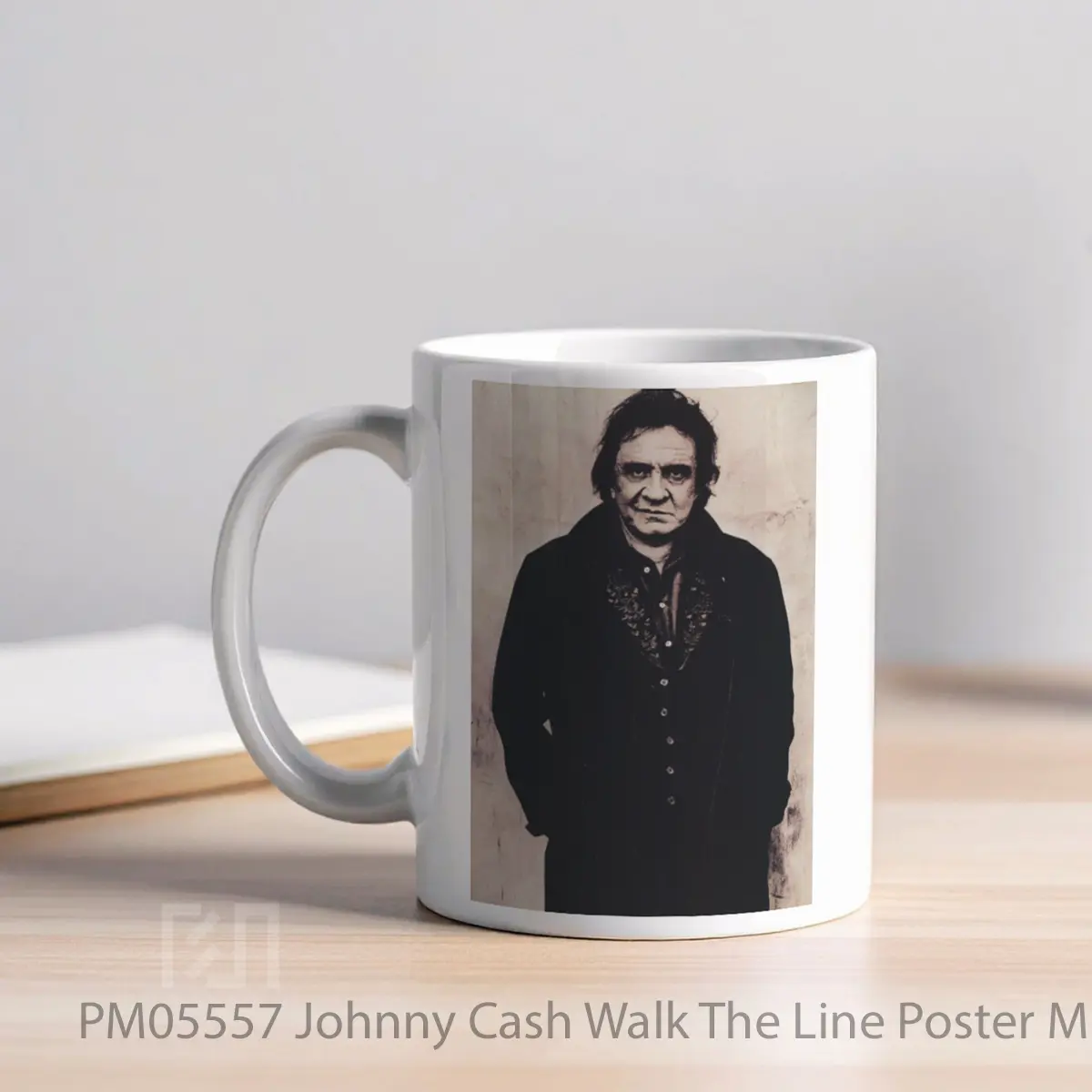 Mug Johnny Cash Walk The Line MPM05557 - All-side / Desain