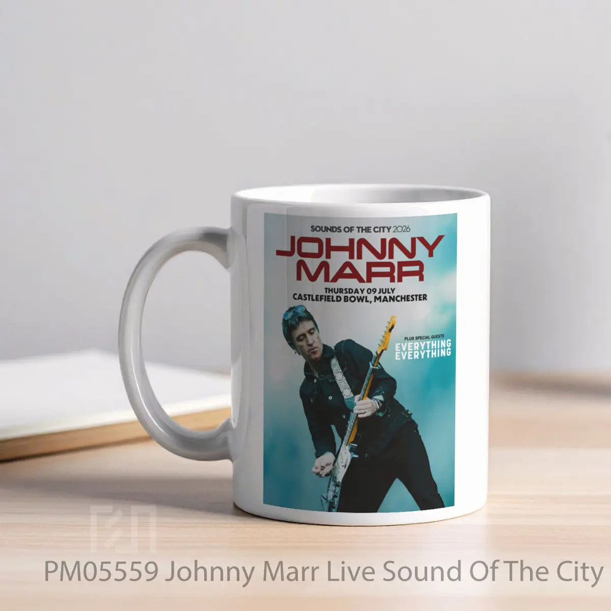 Mug Johnny Marr Live Sound Of The City 2026 Manchester MPM05559 - All-side / Desain