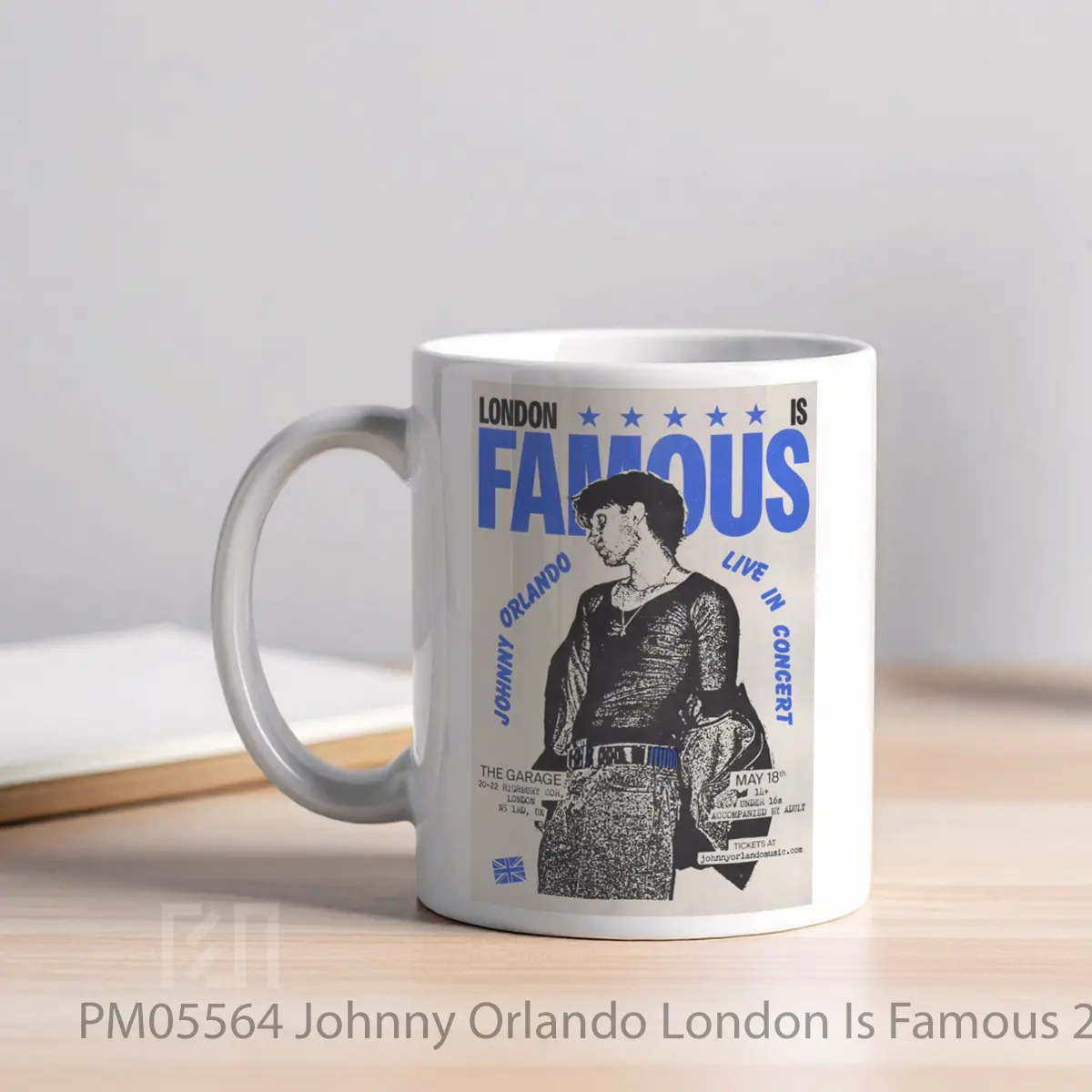 Mug Johnny Orlando London Is Famous 2025 Tour MPM05564 - All-side / Desain