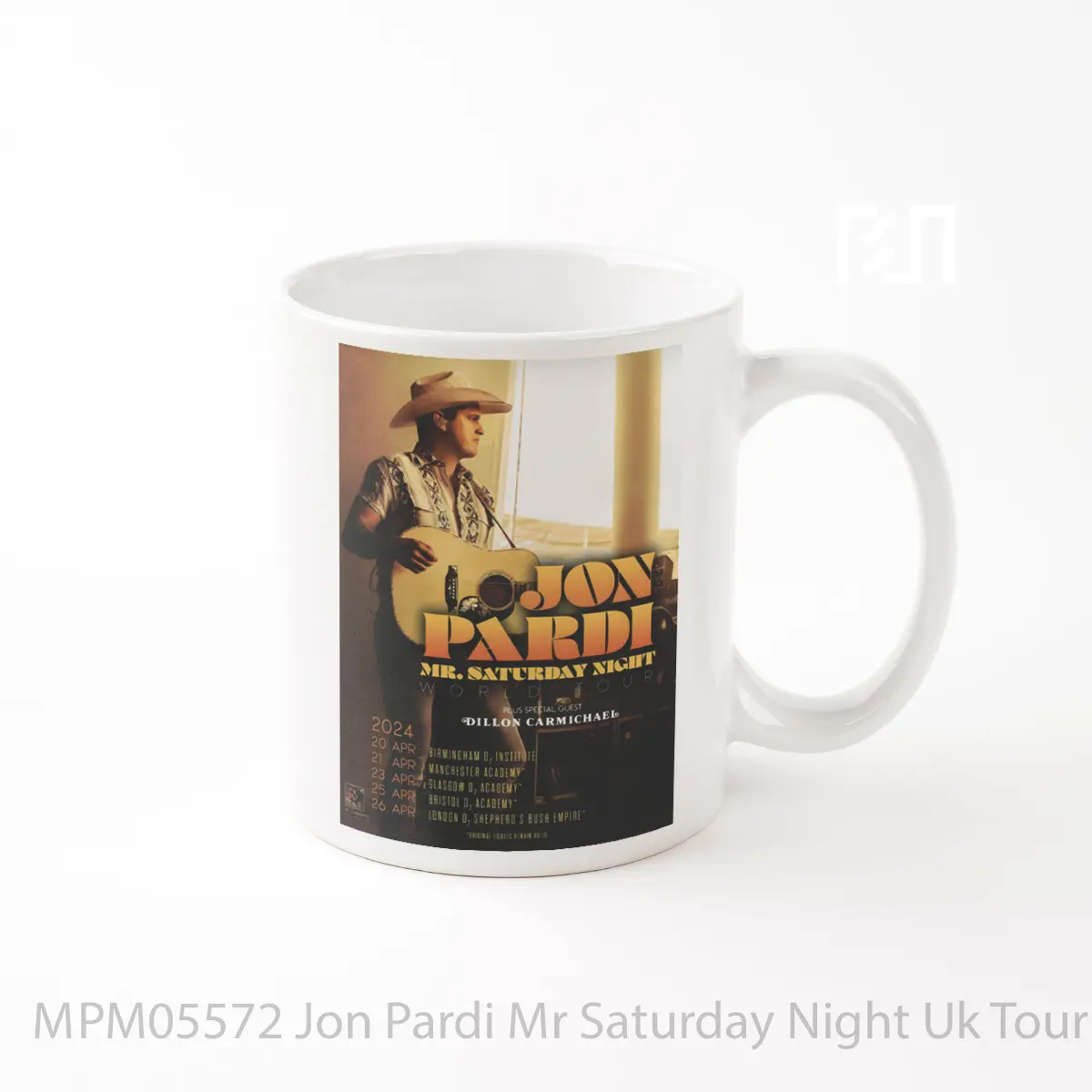 Mug Jon Pardi Mr Saturday Night Uk Tour 2024 MPM05572