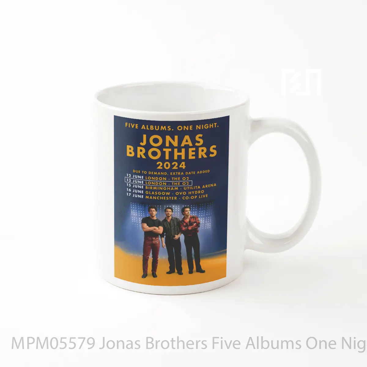 Mug Jonas Brothers Five Albums One Night Tour 2024 MPM05579